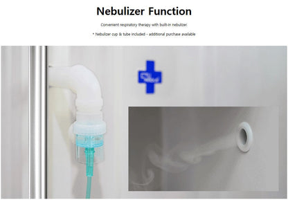 ICU 190 by Rcom USA,"Unit with built-in nebulizer cup and attached tube"