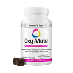 Breeder's Edge® Oxy Mate® Prenatal,"White supplement bottle with two brown soft chews"