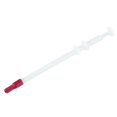 Piller,"White plastic swab with red tip"