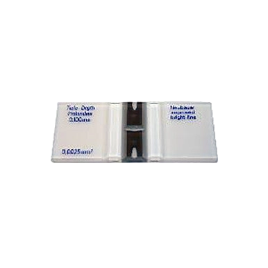 Hemacytometer,"Glass slide with two counting chambers"