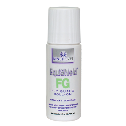 EquiShield® FG (Fly Guard) Roll-On and Salve,"White roll-on bottle with ribbed cap"