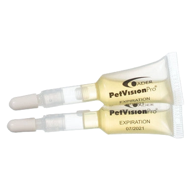 PetVisionPro®,"Two squeeze tubes with clear applicator tips"