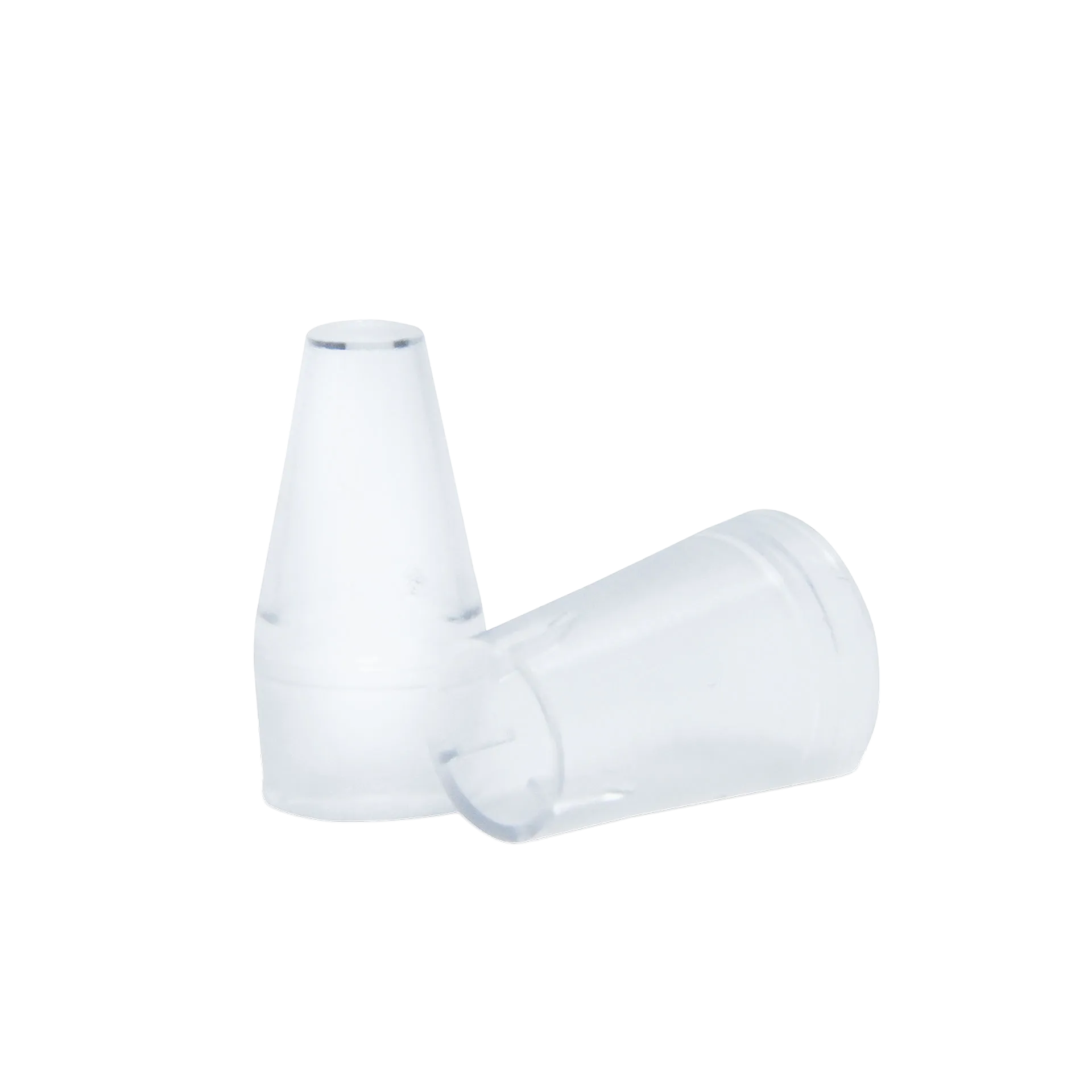 iSperm Sampling Chips,"Two clear tapered sampling cups, one upright and one sideways"