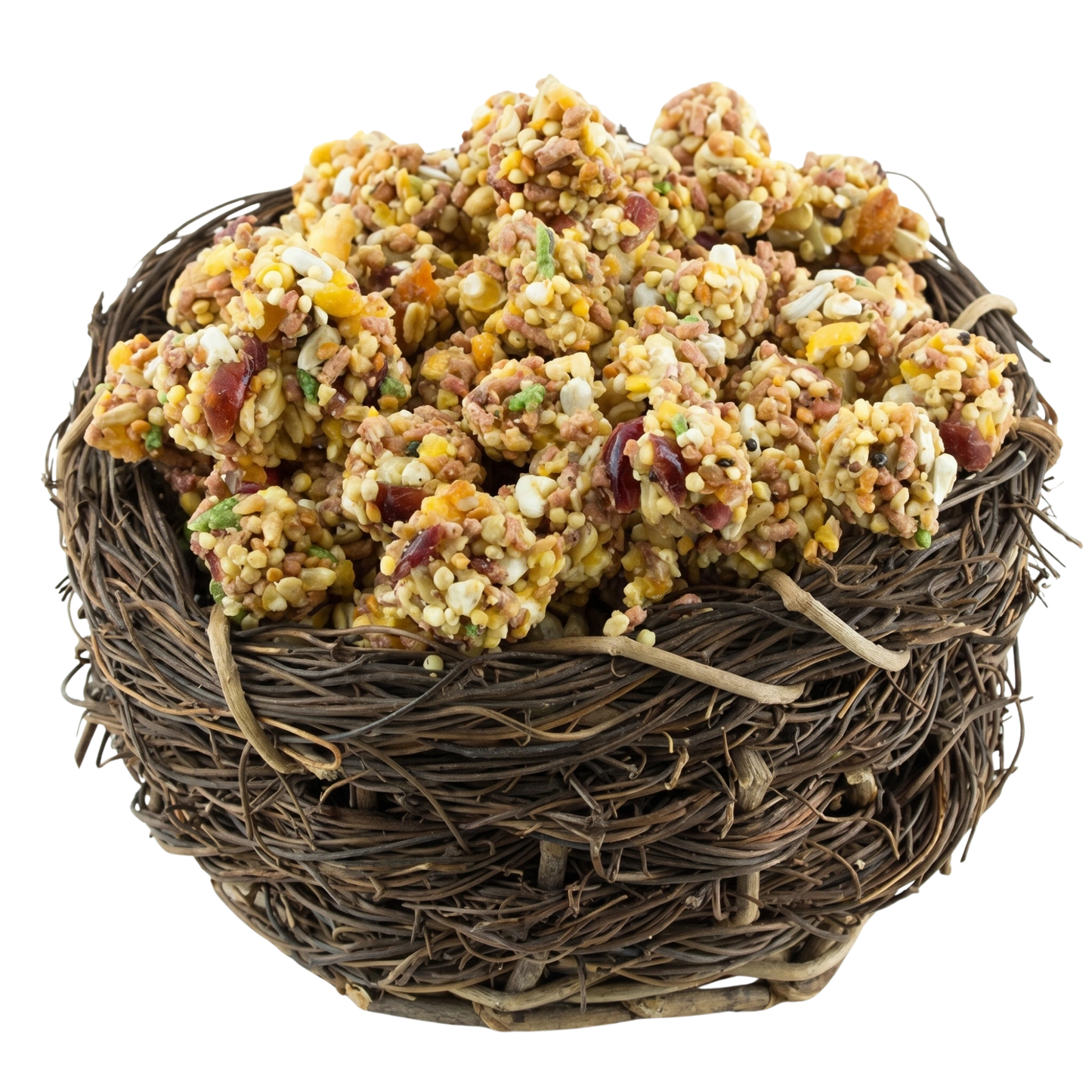 Lafeber Gourmet Garden Veggie Nutri-Berries,"Round seed clusters in a twig nest"