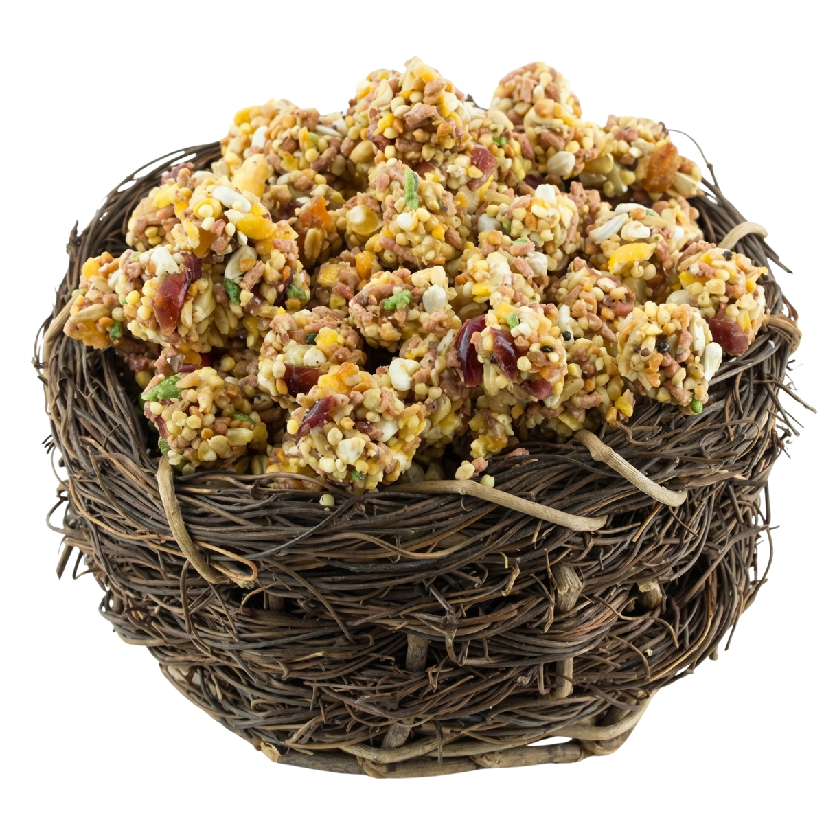 Lafeber Gourmet Garden Veggie Nutri-Berries,"Round seed clusters in a twig nest"