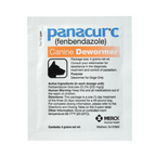 Panacur® C Canine Dewormer,"Single white dewormer packet with dog silhouette icon"
