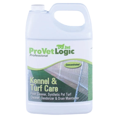 Kennel & Turf Care,"White plastic jug with handle and front label"