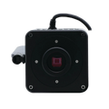 MegaVID WiFi 12MP Camera,"Front view of square camera with cable and exposed sensor"