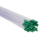 Sterile Insemination Pipette with Green Flex Tip Adapter,"Bundle of clear pipettes with green tip adapters"