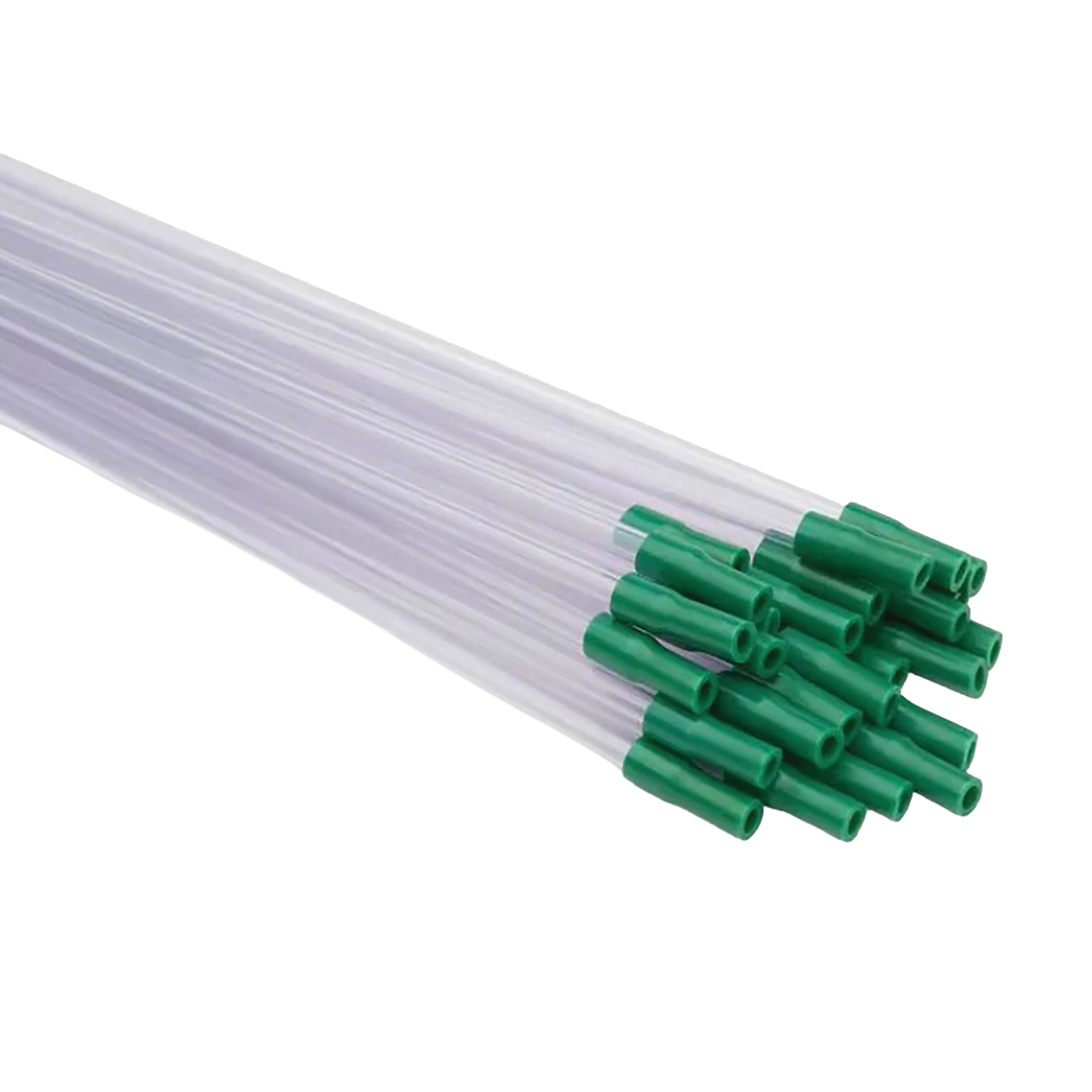 Sterile Insemination Pipette with Green Flex Tip Adapter,"Bundle of clear pipettes with green tip adapters"