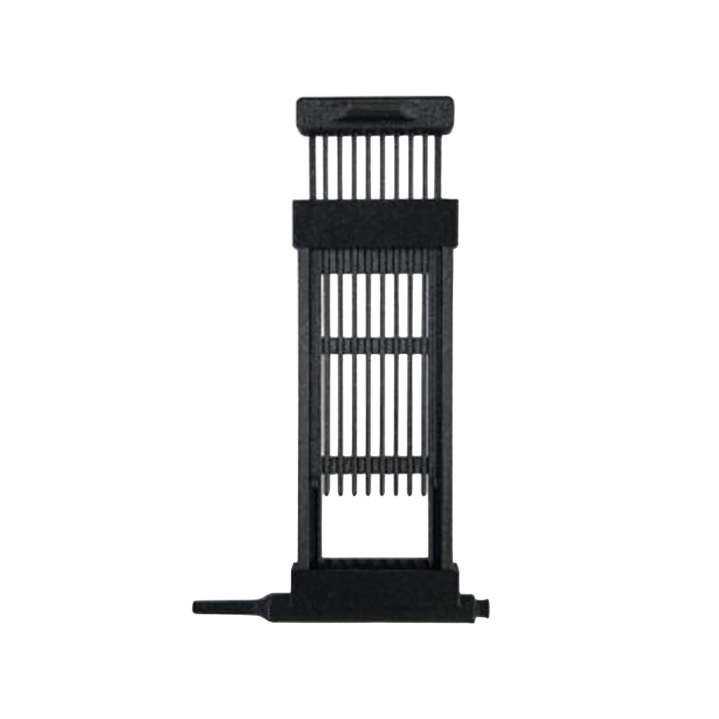 STUDS (Straw to Uterus Delivery System),"Black straw loading rack with clear tubes"