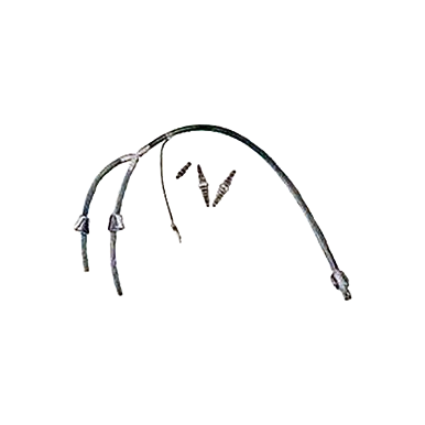 Uterine Flushing Catheter - Foley Type w/'Y' Junction,"Curved catheter tube with Y-junction and two small connectors"