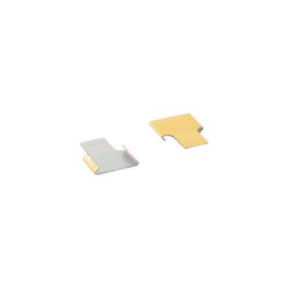 Cane Tabs,"Two metal tabs with curved notches"