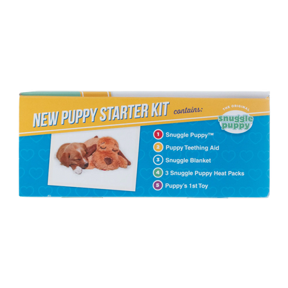 Snuggle Puppy Starter Kit,"Box front with puppy photo and starter kit contents list"