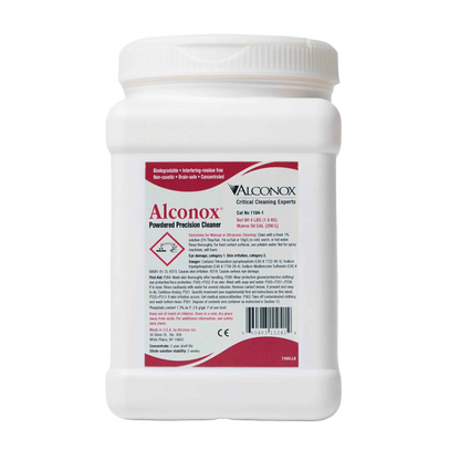 Alconox Detergent,"White plastic detergent jar with screw cap and front label"