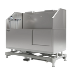 Dog Grooming Electric Tub with Sliding Door by Waggz,"Stainless steel grooming tub with sliding side door and handheld sprayer"