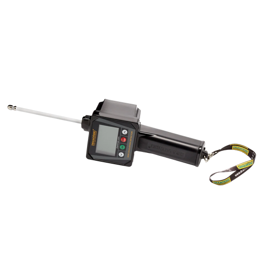 Draminski Dog Ovulation Detector,"Black handheld detector with probe and wrist strap"