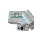 Target Canine Ovulation Test Kit,"Test kit box with reagent bottles, droppers, and vial rack"