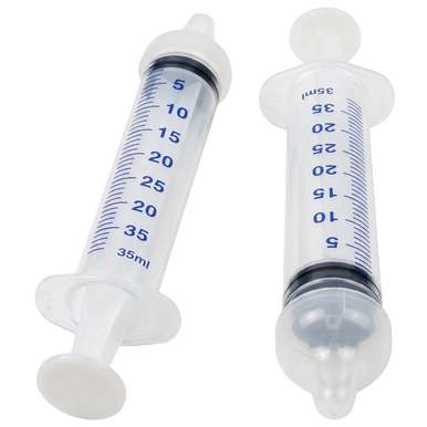 Puppywamer Latchons Syringe Nipple Feeders,"Two clear feeding syringes with nipple tips"