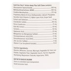 Doc Roy's® Aches Away Plus™,"Back label of bottle with supplement facts panel"