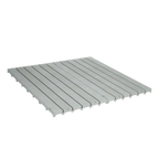 Kennel Deck®,"Gray slatted deck panel"