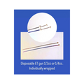 Disposable Et Gun,"Two long clear applicator tubes with round plungers"