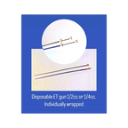 Disposable Et Gun,"Two long clear applicator tubes with round plungers"