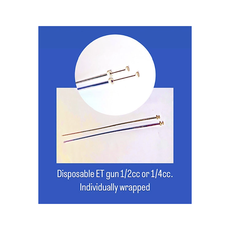 Disposable Et Gun,"Two long clear applicator tubes with round plungers"