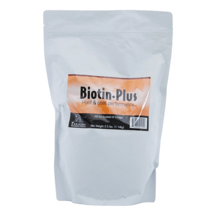 Biotin Plus Hoof & Coat Performance for Horses,"White stand-up pouch with front label"
