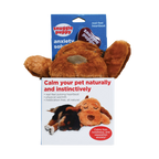 Snuggle Puppy & Kitten,"Brown plush dog peeking out of retail box"