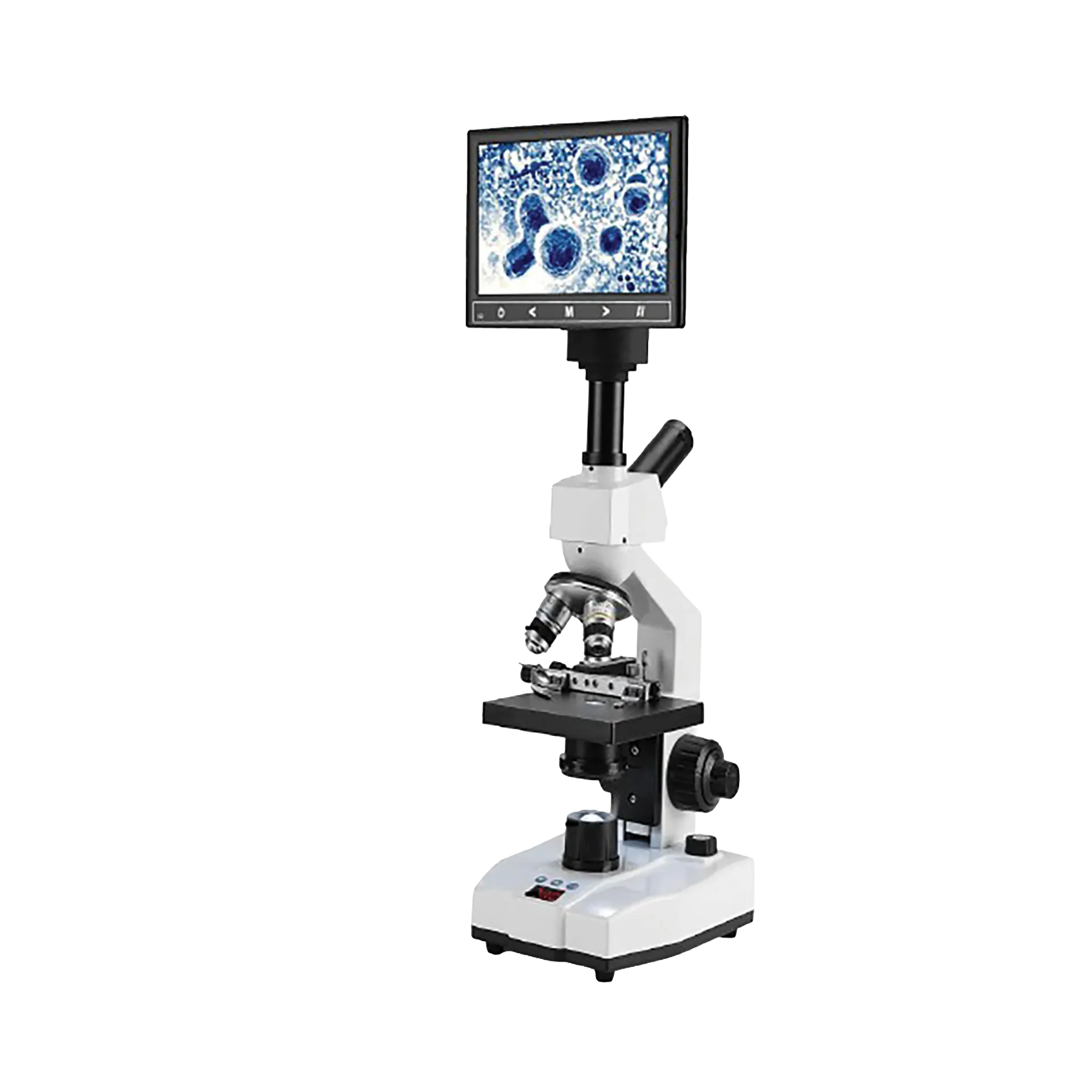 SS-MICROTEMP Heated Stage Microscope with LCD Screen,"Microscope with heated stage and attached LCD screen"