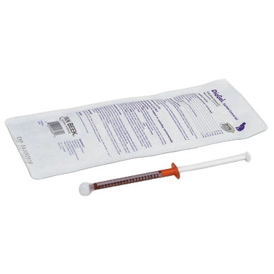 DiaGel® for Dogs, Cats, and Horses,"Gel syringe with orange plunger beside foil pouch"
