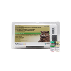Deluxe Kitten Vaccination and Microchip Bundle,"Plastic vaccine tray with two vials and cat label"