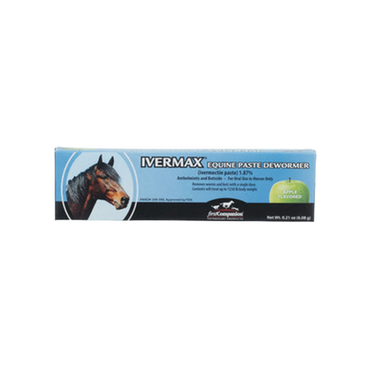 Generic Eqvalan Paste,"Blue dewormer paste box with horse head image"