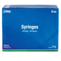 Small Syringes without Needles,"Blue soft pack syringe box, front view"