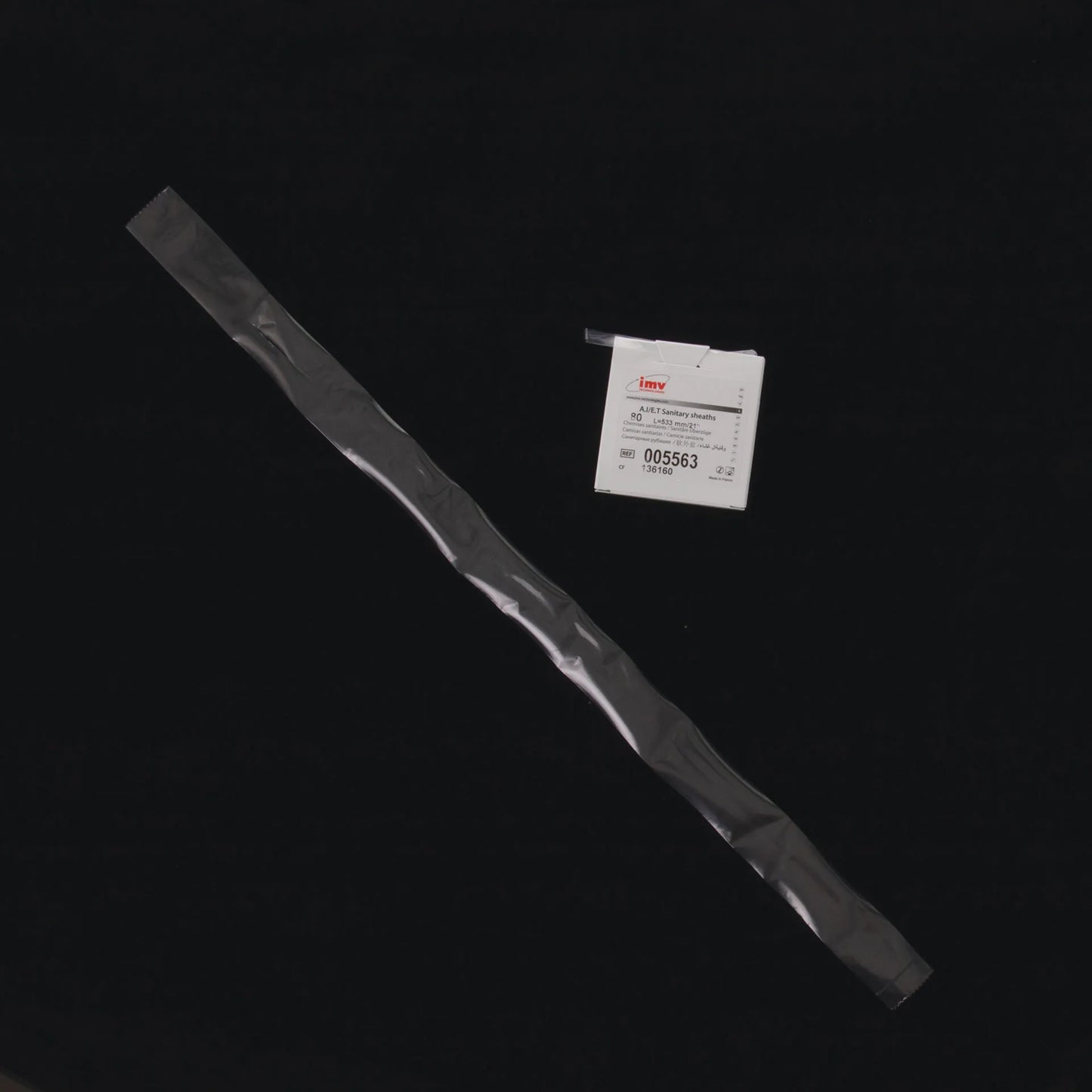 ET Chemise,"Long clear sanitary sheath with small box"