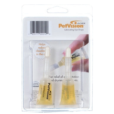 PetVision® Lubricating Eye Drops,"Blister pack with two eye drop tubes"