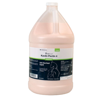 Kaolin Pectin Anti-Diarrheal Liquid,"Large gallon bottle of pink liquid with white cap"