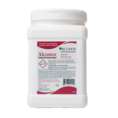 Alconox Detergent,"White plastic bottle with screw cap and front label"