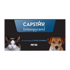 Capstar™,"Front of product box with cat and dog images"
