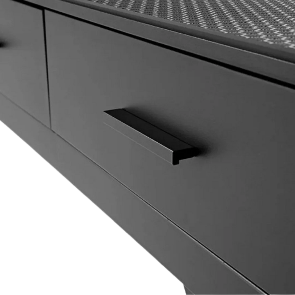"50"" Dog Grooming 908P Electric Table with Drawer by Waggz","Close-up of drawer handle on grooming table"