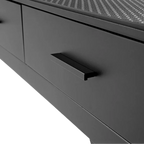 "50"" Dog Grooming 908P Electric Table with Drawer by Waggz","Close-up of drawer handle on grooming table"