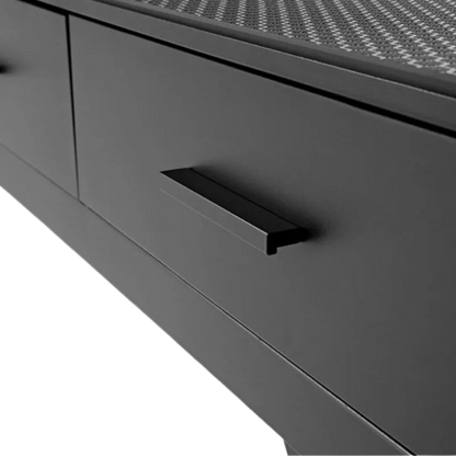 "50"" Dog Grooming 908P Electric Table with Drawer by Waggz","Close-up of drawer handle on grooming table"