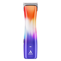 Emerge Lite Clipper Cosmic Crush by Andis,"Cordless hair clipper with orange, white, and purple gradient body"