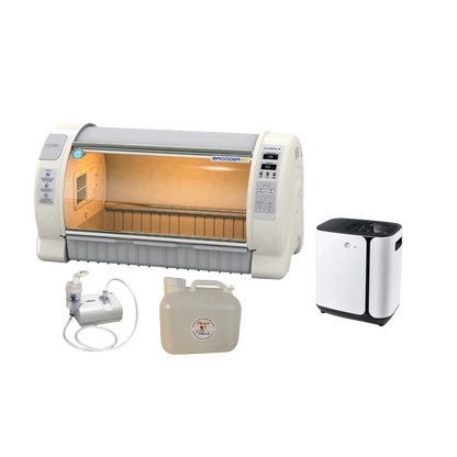 Pet Brooder 90 Bundle with Portable Oxygen Concentrator, Nebulizer, Water Reservoir, and Air Filters by Rcom USA