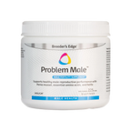 Breeder's Edge® Problem Male™,"White plastic powder jar with screw-top lid, front label view"