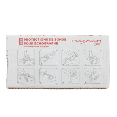 Ultrasound Probe Protector,"Flat product box with illustrated instruction panel"