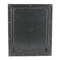 Magnador® Two-Way Pet Doors,"Black pet door with clear flap insert"