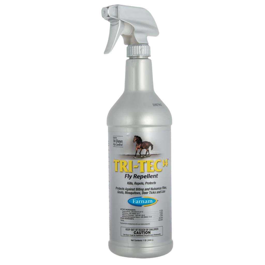 Tri Tec 14™ Fly Repellent + TS,"Silver spray bottle with trigger nozzle"