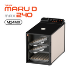 Maru 240D Incubator by Rcom USA,"Black egg incubator cabinet with three trays of eggs"